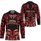 Custom Aotearoa Ngai Te Rangi Hockey Jersey New Zealand Traditional Maori Pattern