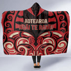 Aotearoa Ngai Te Rangi Hooded Blanket New Zealand Traditional Maori Pattern
