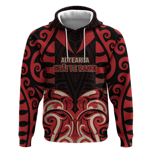 Custom Aotearoa Ngai Te Rangi Hoodie New Zealand Traditional Maori Pattern