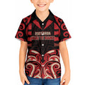 Custom Aotearoa Ngai Te Rangi Kid Hawaiian Shirt New Zealand Traditional Maori Pattern