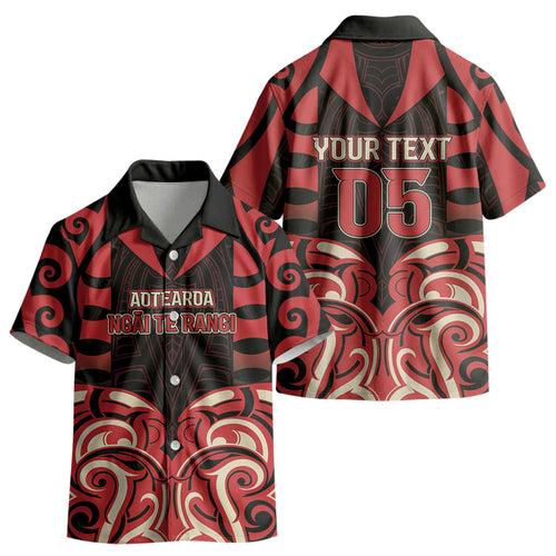Custom Aotearoa Ngai Te Rangi Kid Hawaiian Shirt New Zealand Traditional Maori Pattern
