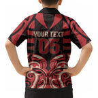 Custom Aotearoa Ngai Te Rangi Kid Hawaiian Shirt New Zealand Traditional Maori Pattern