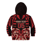 Custom Aotearoa Ngai Te Rangi Kid Hoodie New Zealand Traditional Maori Pattern