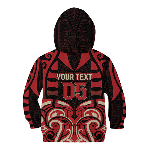 Custom Aotearoa Ngai Te Rangi Kid Hoodie New Zealand Traditional Maori Pattern