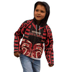 Custom Aotearoa Ngai Te Rangi Kid Hoodie New Zealand Traditional Maori Pattern