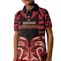 Custom Aotearoa Ngai Te Rangi Kid Polo Shirt New Zealand Traditional Maori Pattern
