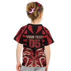 Custom Aotearoa Ngai Te Rangi Kid T Shirt New Zealand Traditional Maori Pattern