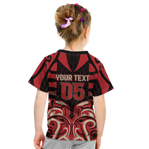 Custom Aotearoa Ngai Te Rangi Kid T Shirt New Zealand Traditional Maori Pattern