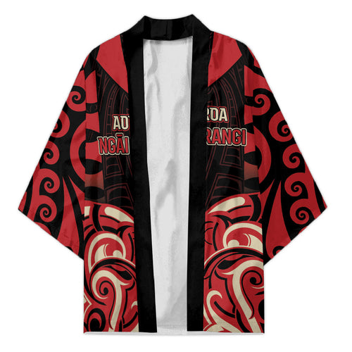 Custom Aotearoa Ngai Te Rangi Kimono New Zealand Traditional Maori Pattern