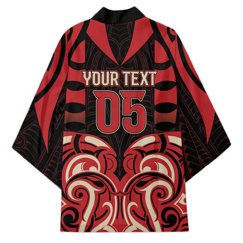 Custom Aotearoa Ngai Te Rangi Kimono New Zealand Traditional Maori Pattern