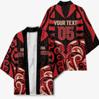Custom Aotearoa Ngai Te Rangi Kimono New Zealand Traditional Maori Pattern