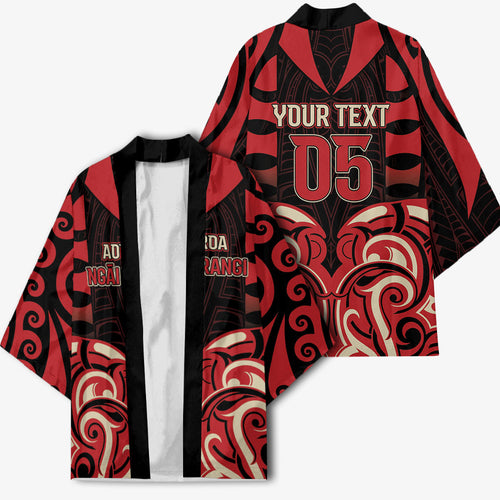 Custom Aotearoa Ngai Te Rangi Kimono New Zealand Traditional Maori Pattern