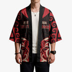 Custom Aotearoa Ngai Te Rangi Kimono New Zealand Traditional Maori Pattern