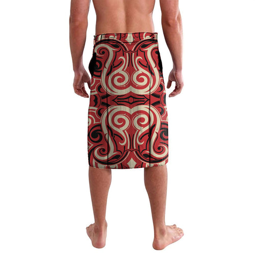 Custom Aotearoa Ngai Te Rangi Lavalava New Zealand Traditional Maori Pattern