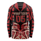 Custom Aotearoa Ngai Te Rangi Long Sleeve Shirt New Zealand Traditional Maori Pattern
