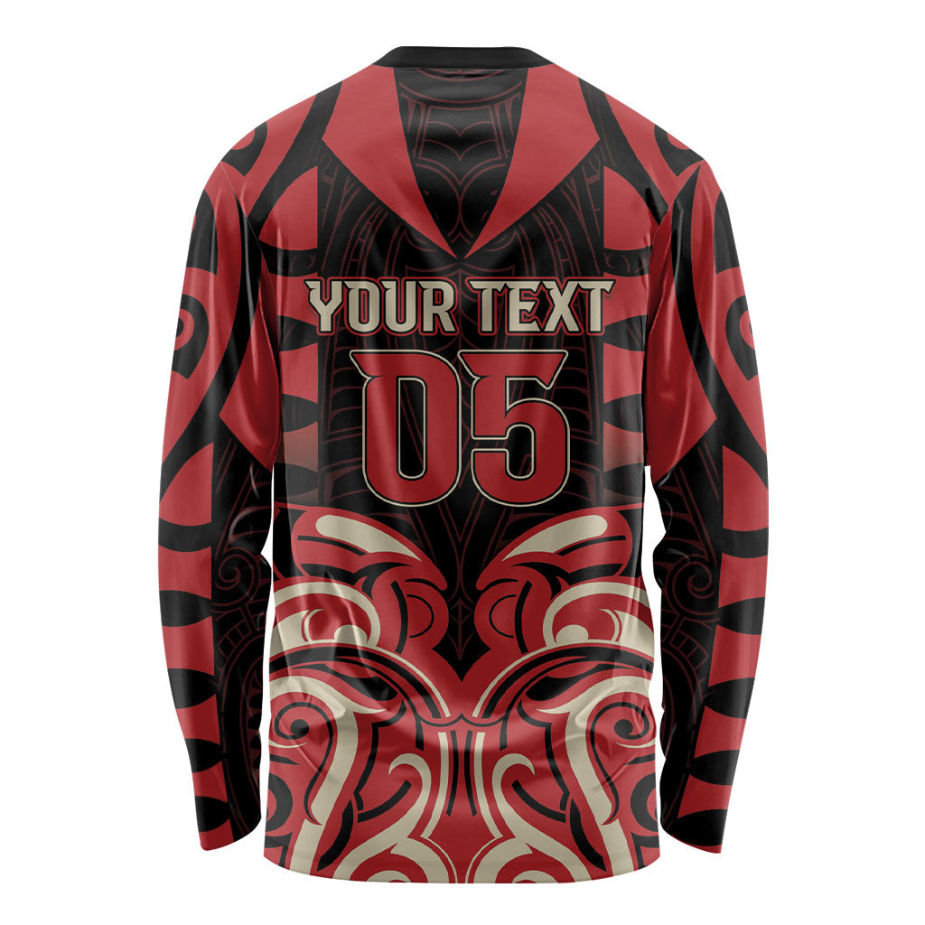 Custom Aotearoa Ngai Te Rangi Long Sleeve Shirt New Zealand Traditional Maori Pattern