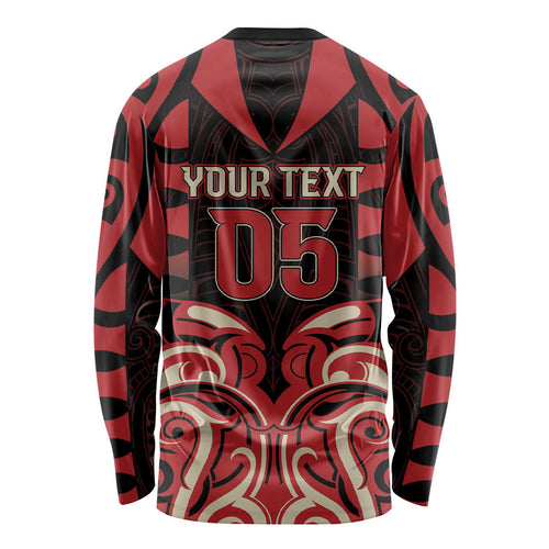 Custom Aotearoa Ngai Te Rangi Long Sleeve Shirt New Zealand Traditional Maori Pattern