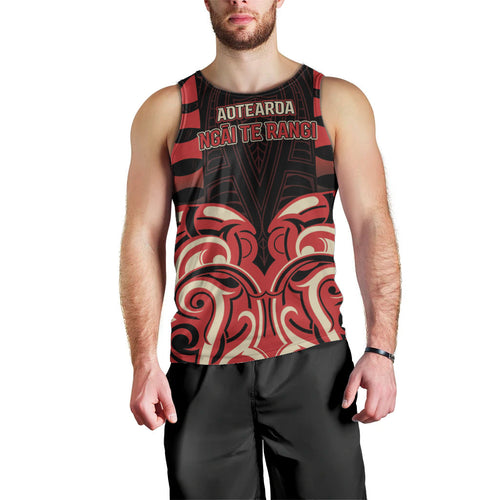 Custom Aotearoa Ngai Te Rangi Men Tank Top New Zealand Traditional Maori Pattern
