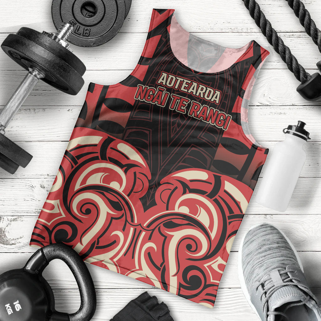 Custom Aotearoa Ngai Te Rangi Men Tank Top New Zealand Traditional Maori Pattern