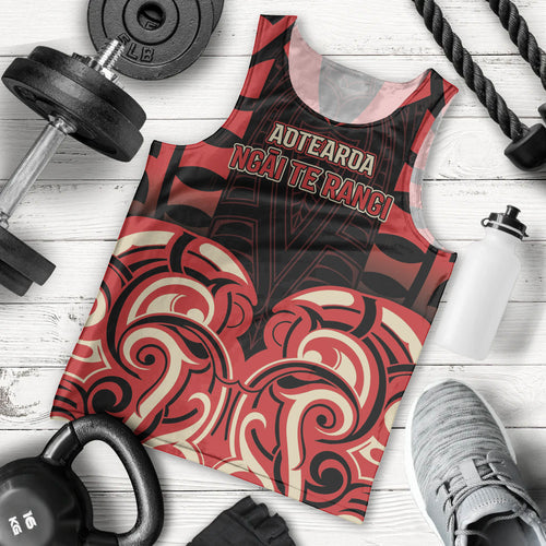 Custom Aotearoa Ngai Te Rangi Men Tank Top New Zealand Traditional Maori Pattern