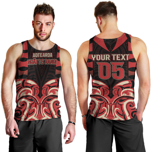 Custom Aotearoa Ngai Te Rangi Men Tank Top New Zealand Traditional Maori Pattern