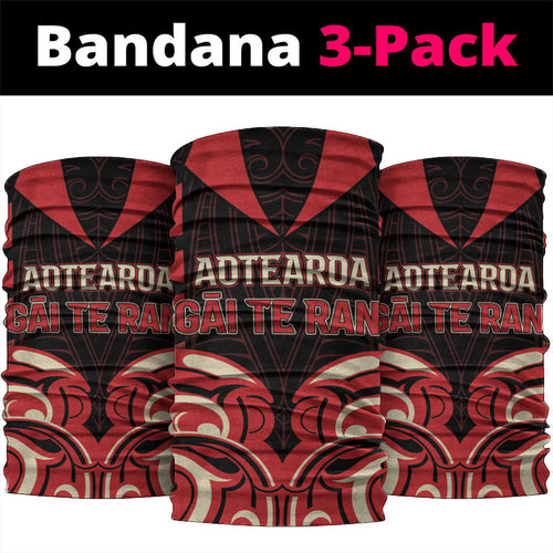 Aotearoa Ngai Te Rangi Neck Gaiter New Zealand Traditional Maori Pattern