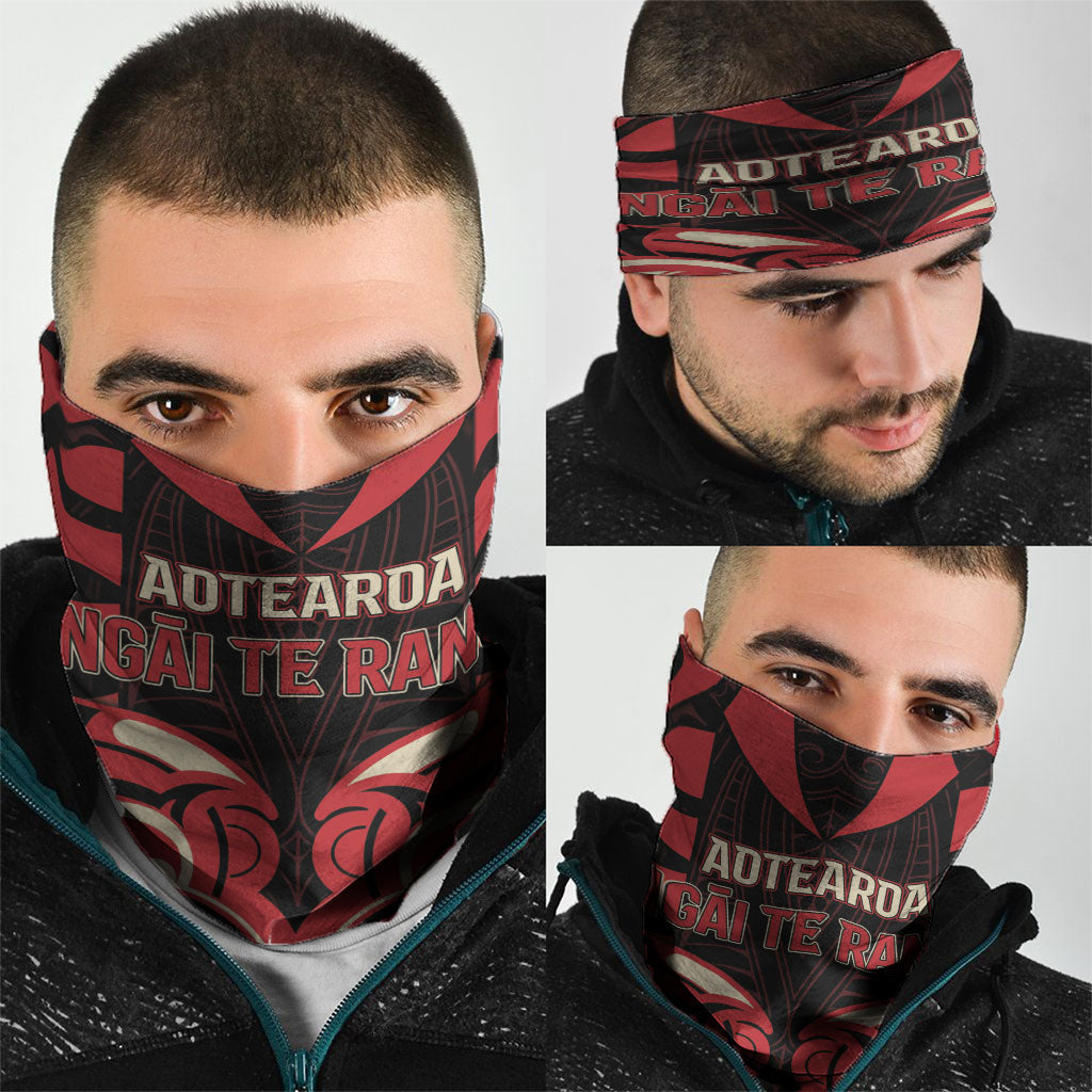 Aotearoa Ngai Te Rangi Neck Gaiter New Zealand Traditional Maori Pattern
