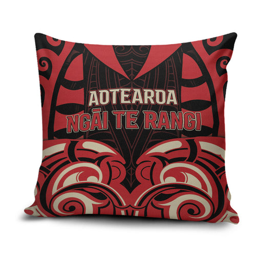 Aotearoa Ngai Te Rangi Pillow Cover New Zealand Traditional Maori Pattern