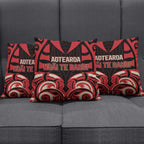 Aotearoa Ngai Te Rangi Pillow Cover New Zealand Traditional Maori Pattern