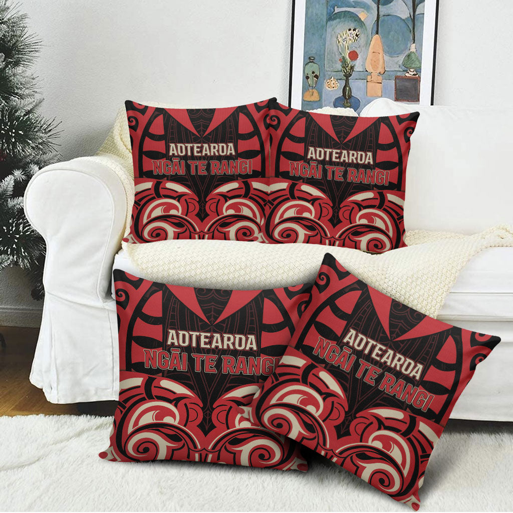 Aotearoa Ngai Te Rangi Pillow Cover New Zealand Traditional Maori Pattern
