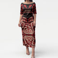 Custom Aotearoa Ngai Te Rangi Puletasi New Zealand Traditional Maori Pattern