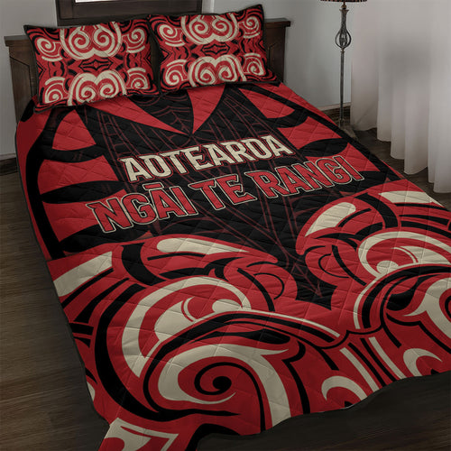 Aotearoa Ngai Te Rangi Quilt Bed Set New Zealand Traditional Maori Pattern