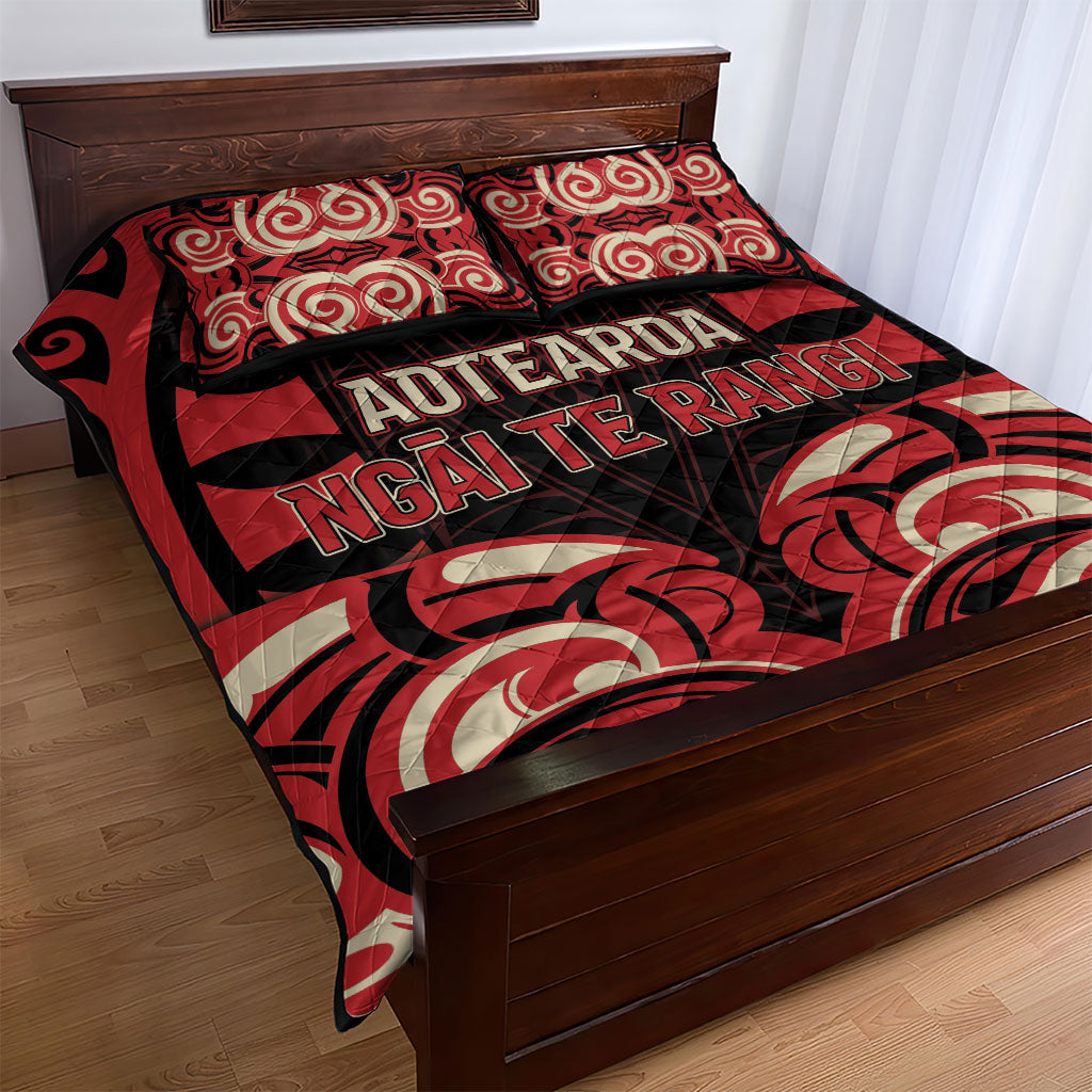 Aotearoa Ngai Te Rangi Quilt Bed Set New Zealand Traditional Maori Pattern
