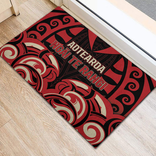 Aotearoa Ngai Te Rangi Rubber Doormat New Zealand Traditional Maori Pattern