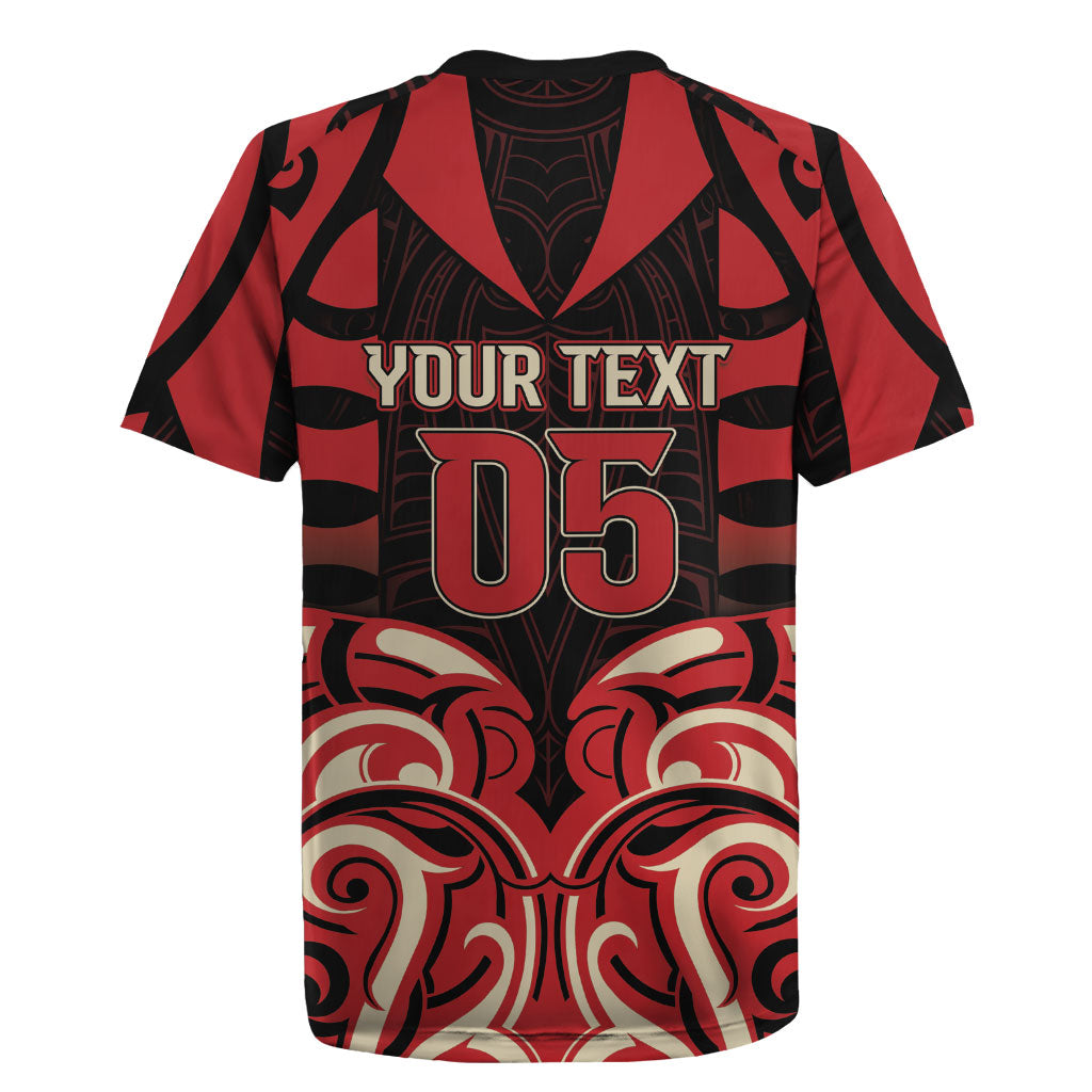 Custom Aotearoa Ngai Te Rangi Rugby Jersey New Zealand Traditional Maori Pattern