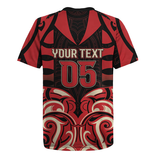 Custom Aotearoa Ngai Te Rangi Rugby Jersey New Zealand Traditional Maori Pattern