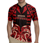 Custom Aotearoa Ngai Te Rangi Rugby Jersey New Zealand Traditional Maori Pattern