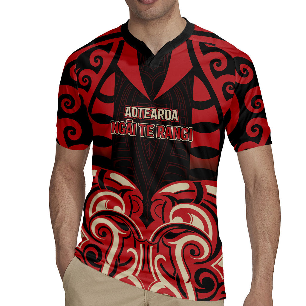 Custom Aotearoa Ngai Te Rangi Rugby Jersey New Zealand Traditional Maori Pattern