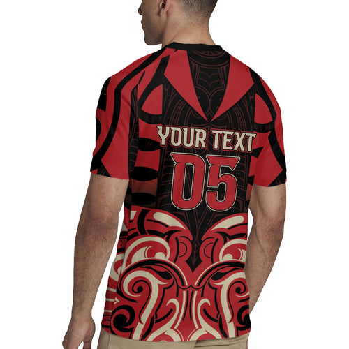 Custom Aotearoa Ngai Te Rangi Rugby Jersey New Zealand Traditional Maori Pattern