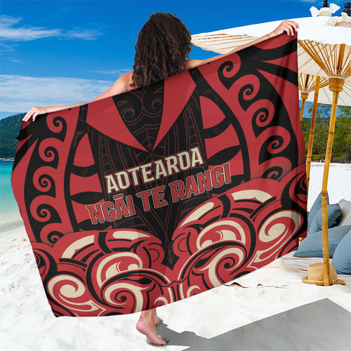 Aotearoa Ngai Te Rangi Sarong New Zealand Traditional Maori Pattern