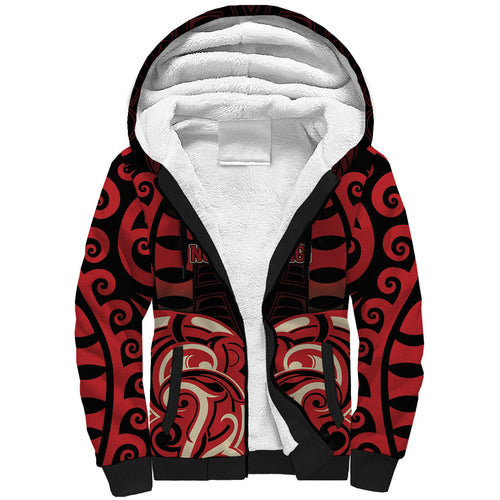 Custom Aotearoa Ngai Te Rangi Sherpa Hoodie New Zealand Traditional Maori Pattern