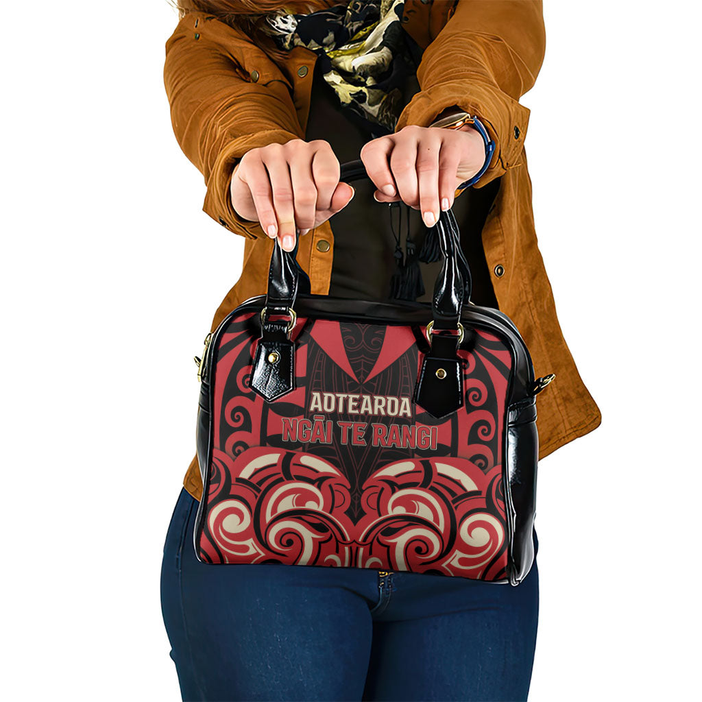 Aotearoa Ngai Te Rangi Shoulder Handbag New Zealand Traditional Maori Pattern