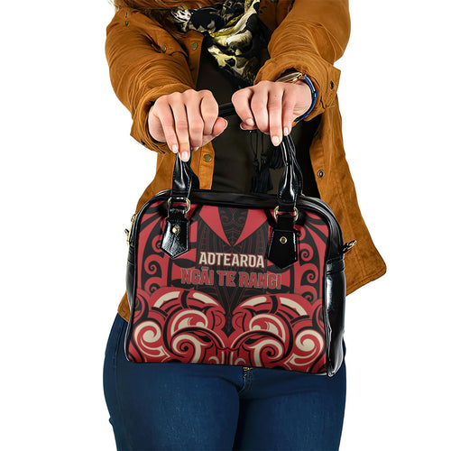 Aotearoa Ngai Te Rangi Shoulder Handbag New Zealand Traditional Maori Pattern