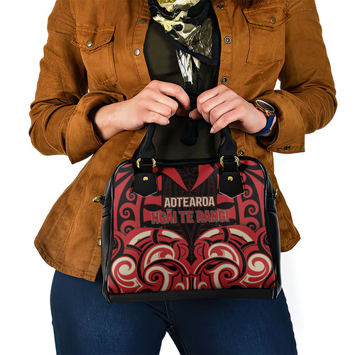 Aotearoa Ngai Te Rangi Shoulder Handbag New Zealand Traditional Maori Pattern