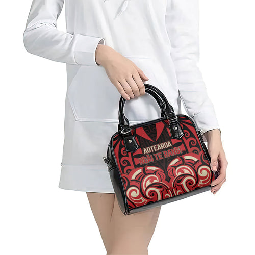 Aotearoa Ngai Te Rangi Shoulder Handbag New Zealand Traditional Maori Pattern