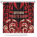 Aotearoa Ngai Te Rangi Shower Curtain New Zealand Traditional Maori Pattern