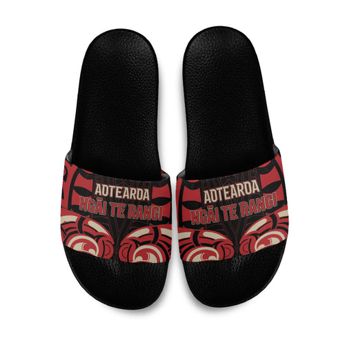 Aotearoa Ngai Te Rangi Slide Sandals New Zealand Traditional Maori Pattern