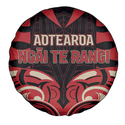 Aotearoa Ngai Te Rangi Spare Tire Cover New Zealand Traditional Maori Pattern
