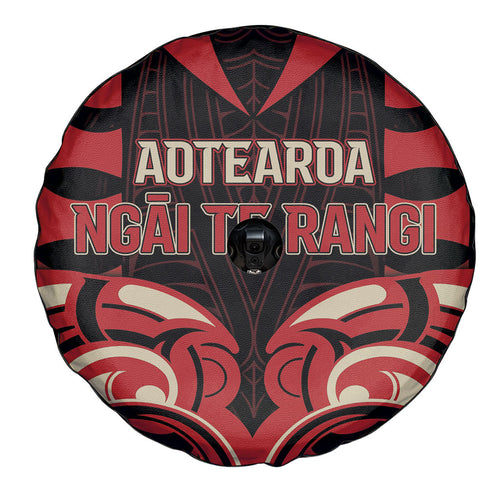 Aotearoa Ngai Te Rangi Spare Tire Cover New Zealand Traditional Maori Pattern