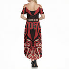 Custom Aotearoa Ngai Te Rangi Summer Maxi Dress New Zealand Traditional Maori Pattern